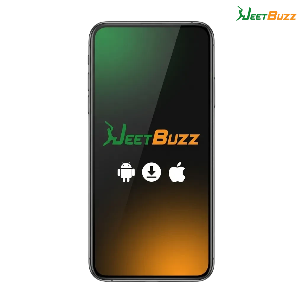 Smartphone showing Jeetbuzz app offers for Bangladeshi users: free spins, cashback, and sports bet refunds