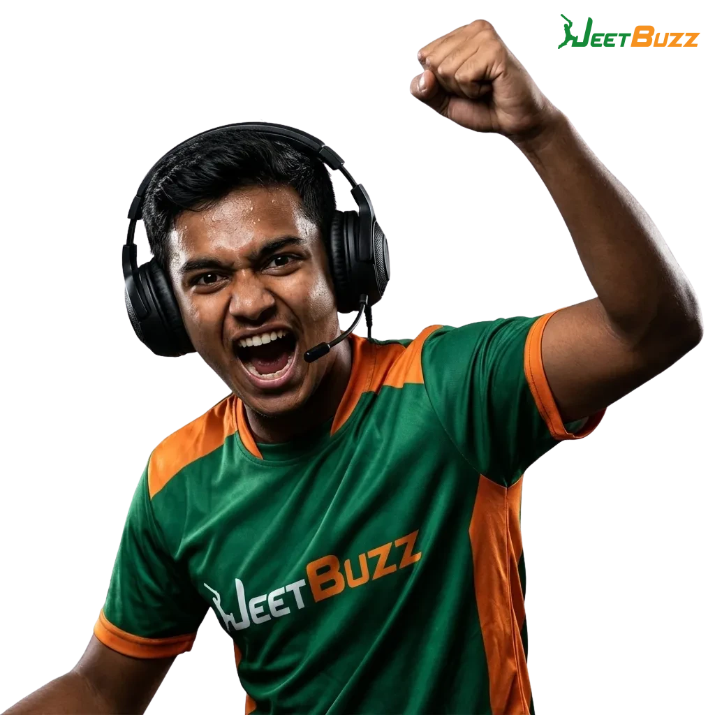 Jeetbuzz esports betting banner for Bangladesh with promo offers and mobile app for live and pre-match wagers