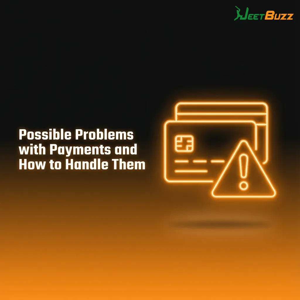 Illustrated guide showing common online payment issues with deposits and withdrawals and simple steps to resolve each problem