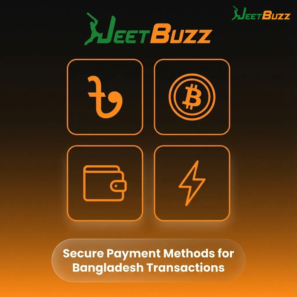 Icons of bKash, Nagad, cards, and banks around a lock, symbolizing secure Bangladesh-friendly payments