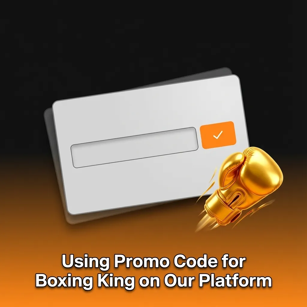 Illustration of a user entering promo code “BKINGBD” on Boxing King Jeetbuzz registration form to claim bonus benefits