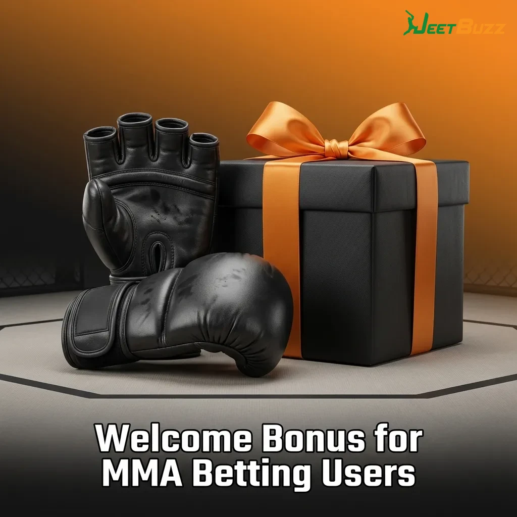 Promotional banner advertising a sports welcome bonus for new MMA and other sports betting users