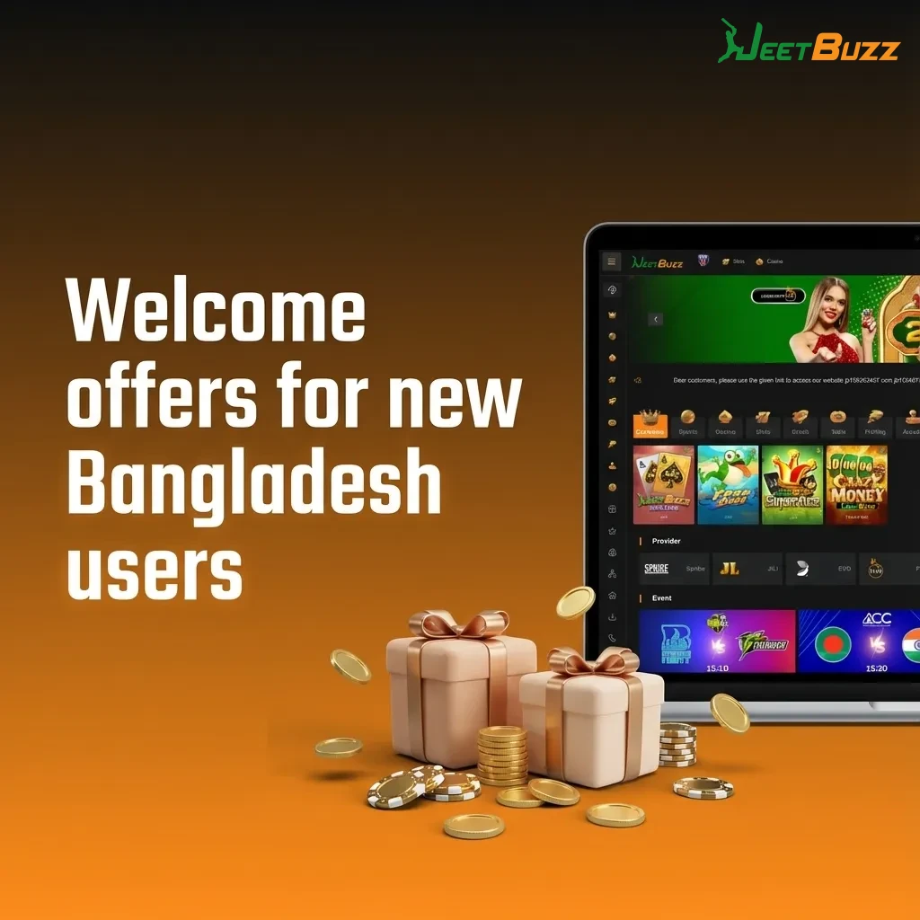 Bangladesh welcome offers table showing slot spins, live cashback, sports refund, with deposits, wagering and validity details