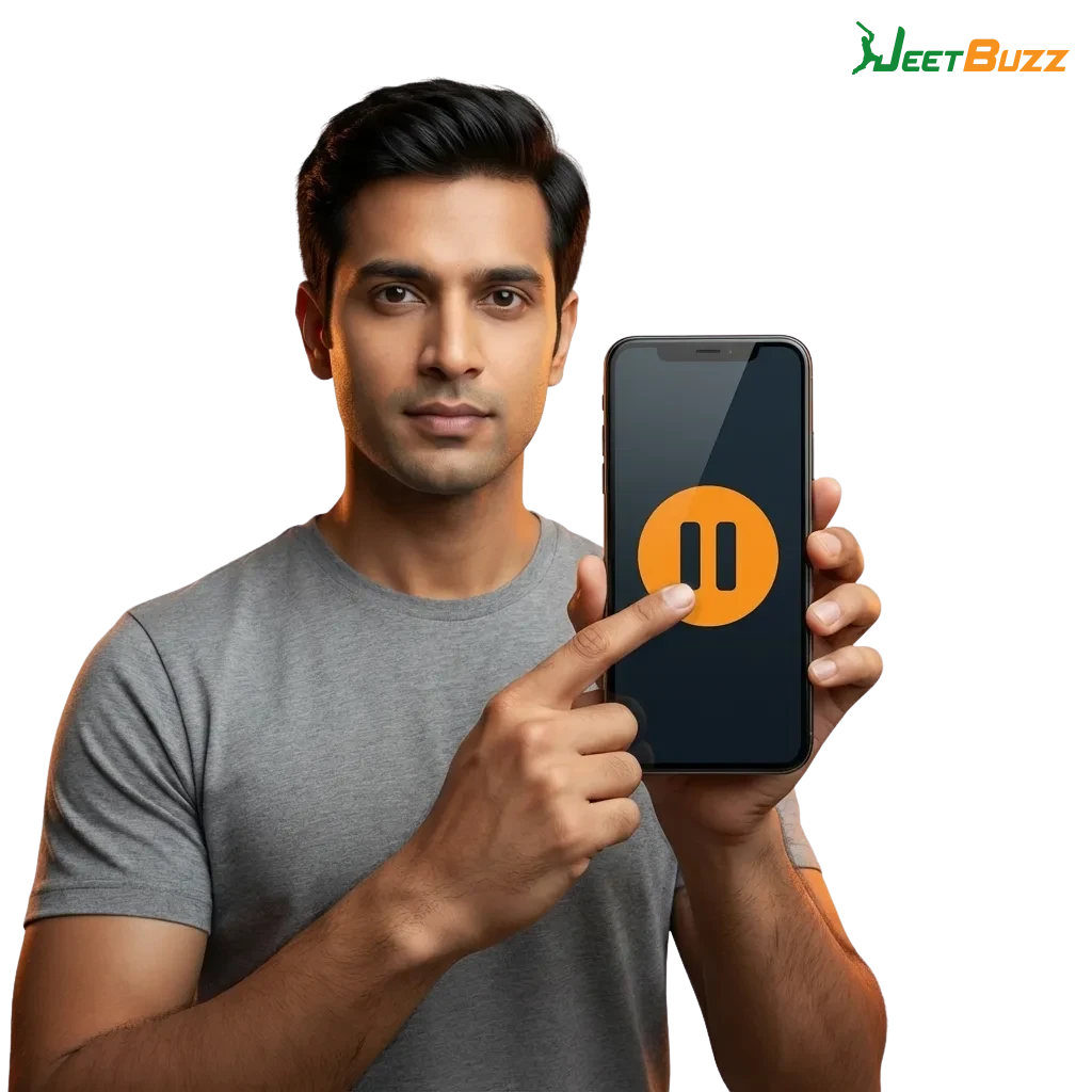 Illustration promoting responsible online betting on Jeetbuzz with focus on safety, limits, and protecting finances