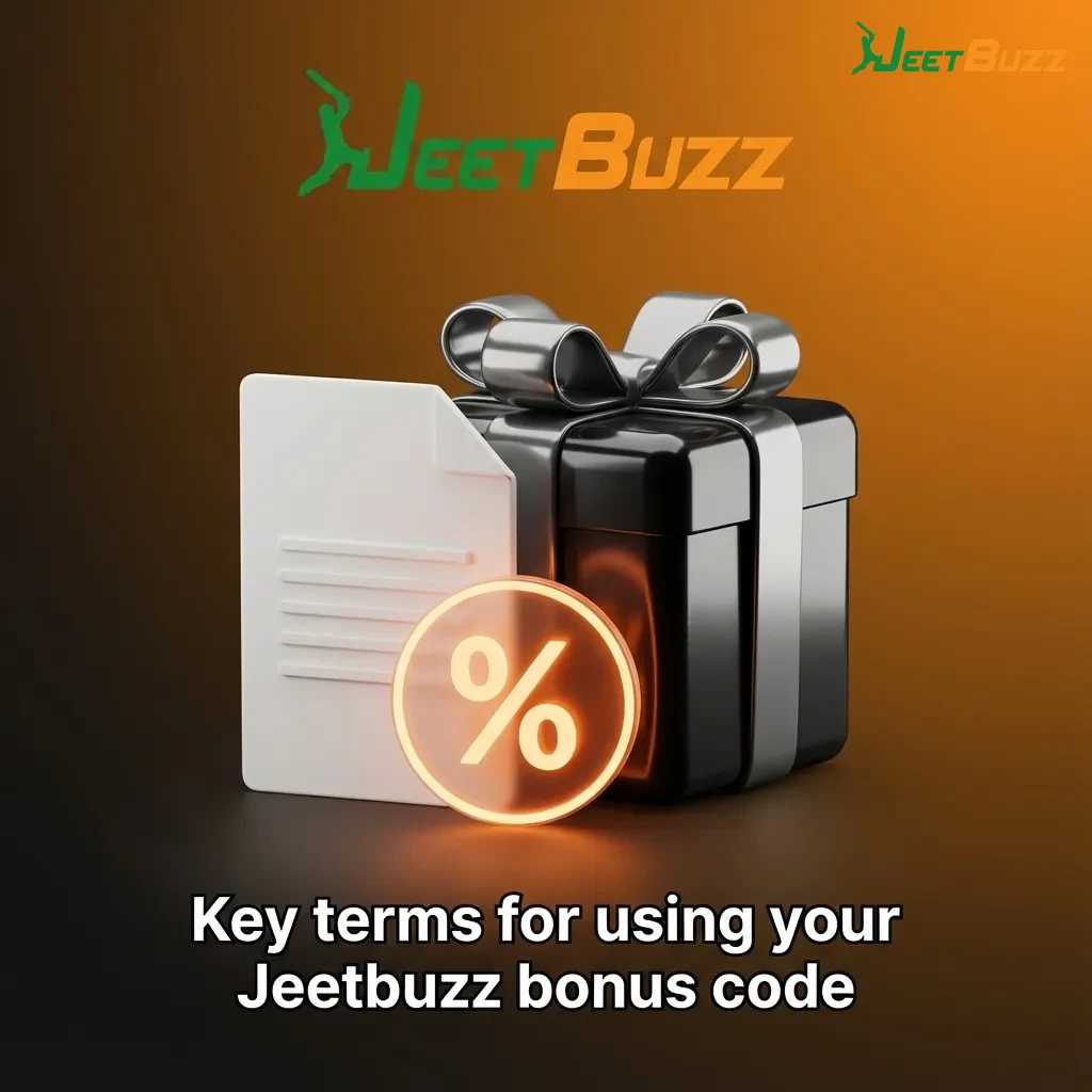 Infographic listing key rules and terms for using a Jeetbuzz bonus code and related promotions in Bangladesh