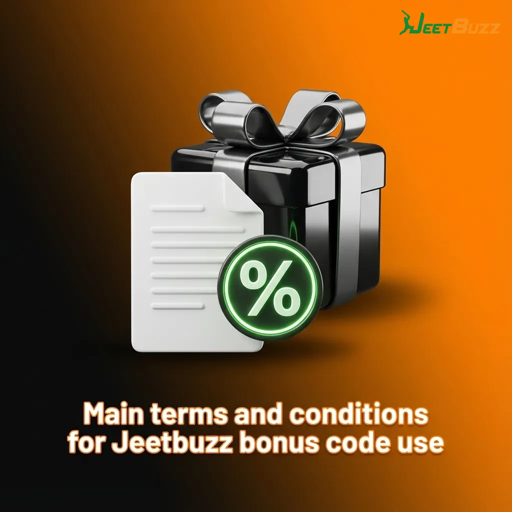 Infographic listing Jeetbuzz bonus code rules, including eligibility, wagering, limits, expiry, and India-only restrictions