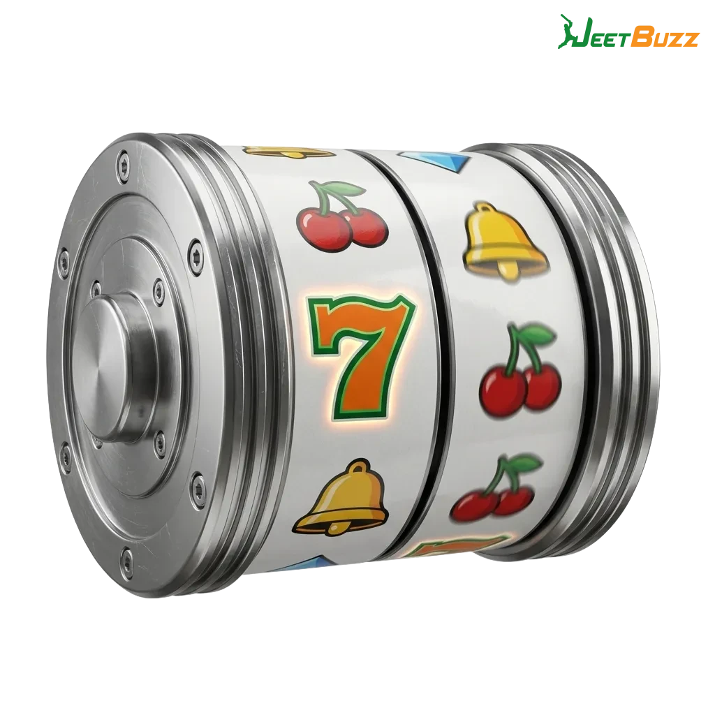 Colorful Jeetbuzz casino interface in India showing diverse online slot games, jackpots, bonuses and real-money spin options