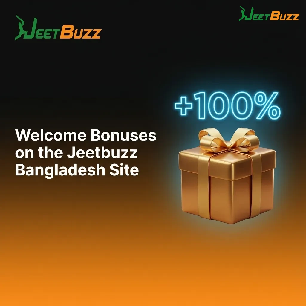 Jeetbuzz Bangladesh welcome bonuses banner highlighting free spins, live casino cashback, and sports bet refund offers